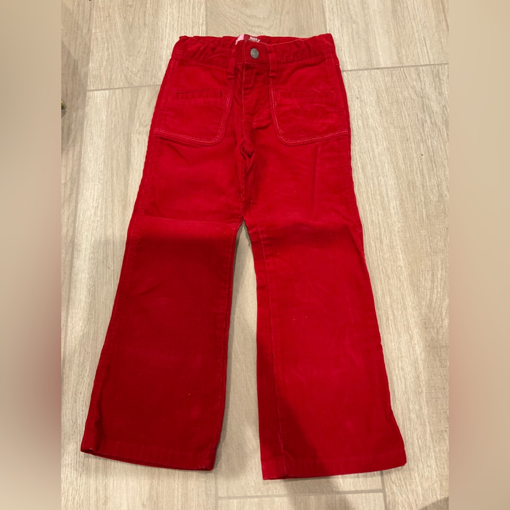 Vintage Red Roxy Corduroy Girls Pants